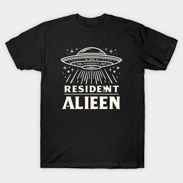 Resident Alien UFO T-Shirt by Rizstor